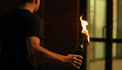 Nem b&iacute;rta elviselni a szak&iacute;t&aacute;st, Molotov-kokt&eacute;llal t&aacute;madt volt &eacute;lett&aacute;rs&aacute;ra